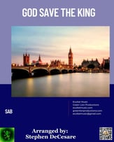 God Save The King SAB choral sheet music cover